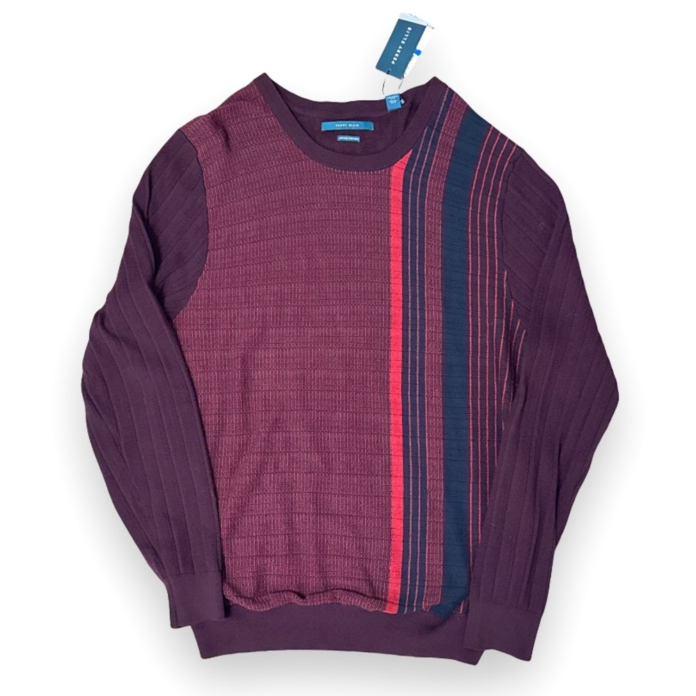Men’s Perry Ellis Stripe Sweater | XL